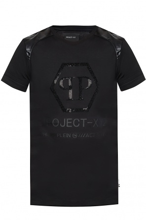 Appliquéd t-shirt, zdjęcie 1 Appliquéd t-shirt od Philipp Plein